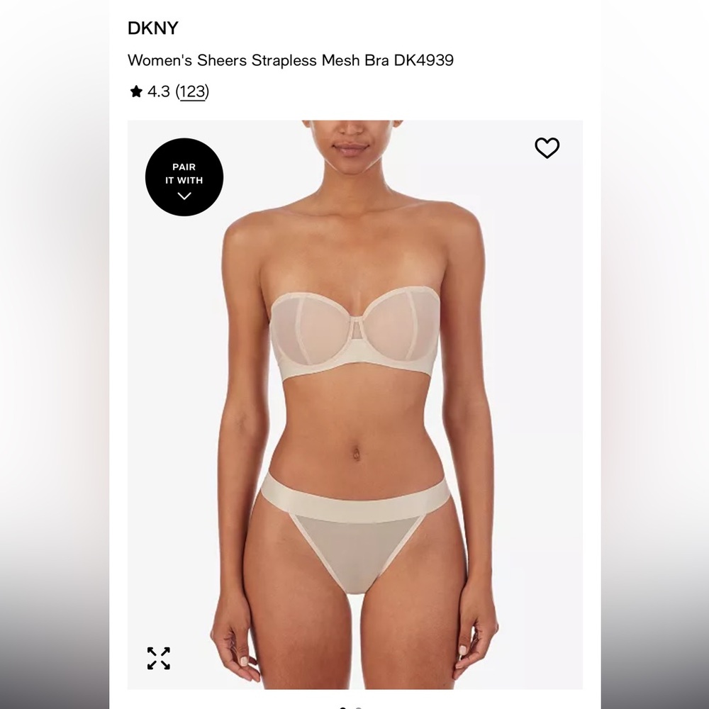 DKNY
Women's Sheers Strapless Mesh Bra DK4939